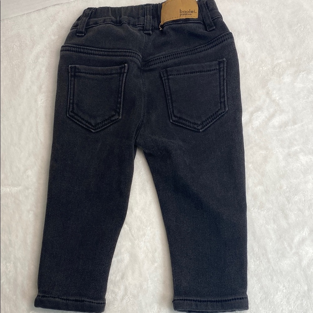 Infant Boy’s  Black Denim Jeans - Picture 4 of 11